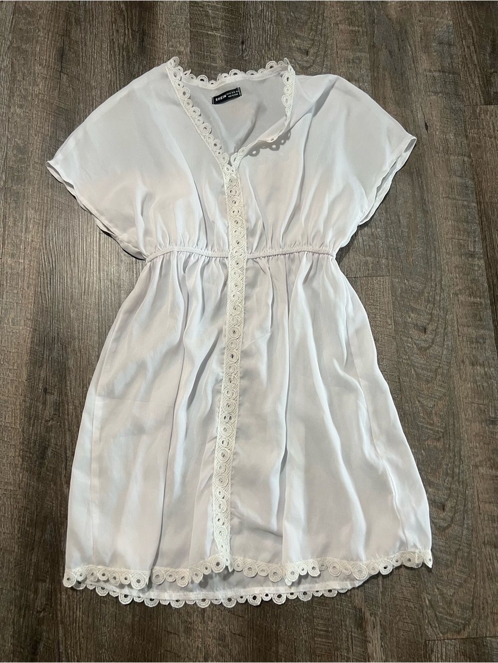 SHEIN White Bathing Suit Cover